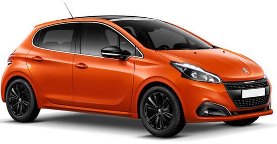 Peugeot 208 arancione